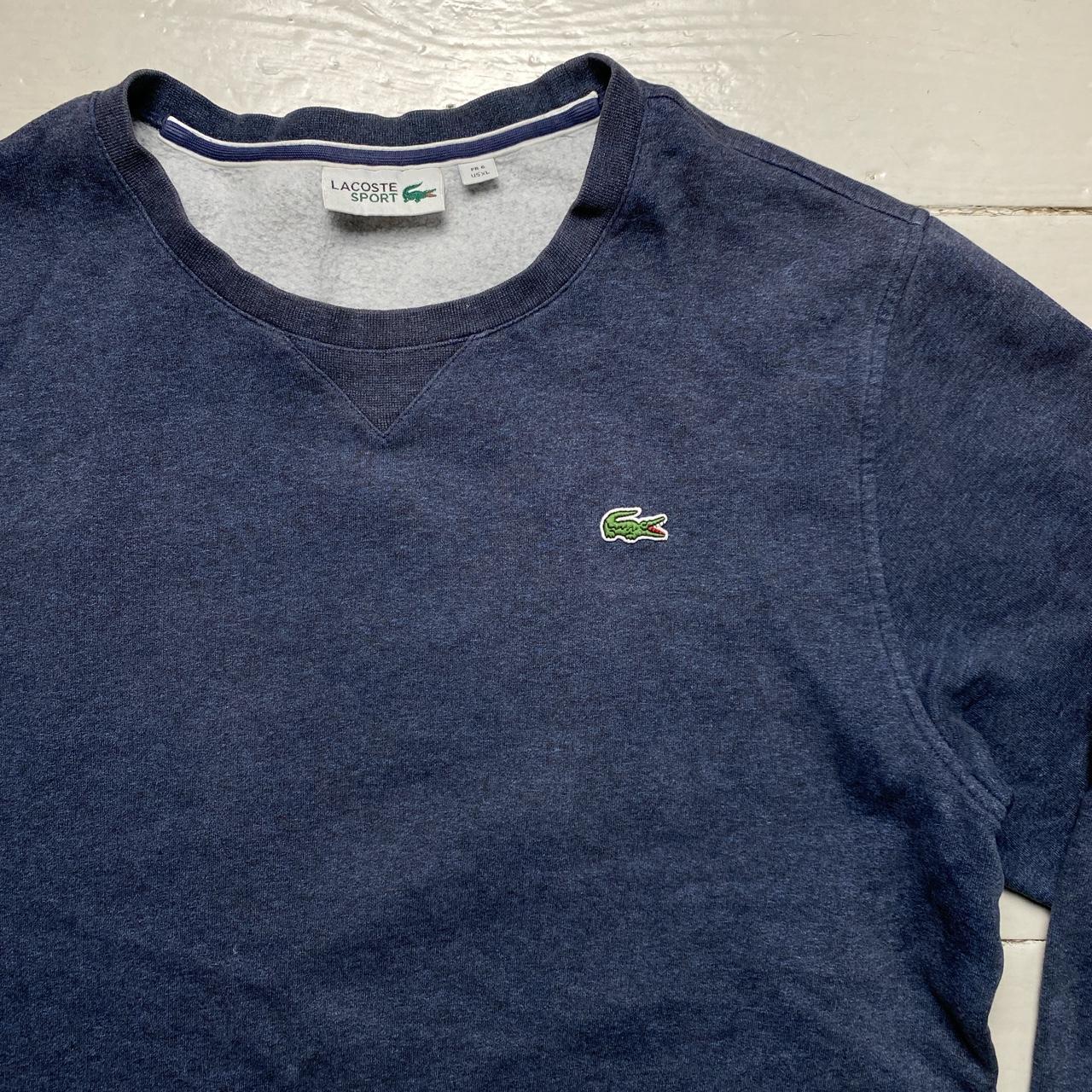 Lacoste Navy and Green Croc Jumper