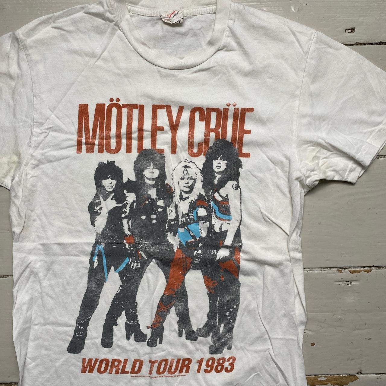 Motley Crue Band T Shirt White