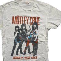 Motley Crue Band T Shirt White (S)