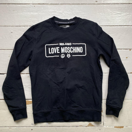 Love Moschino Black and White Jumper