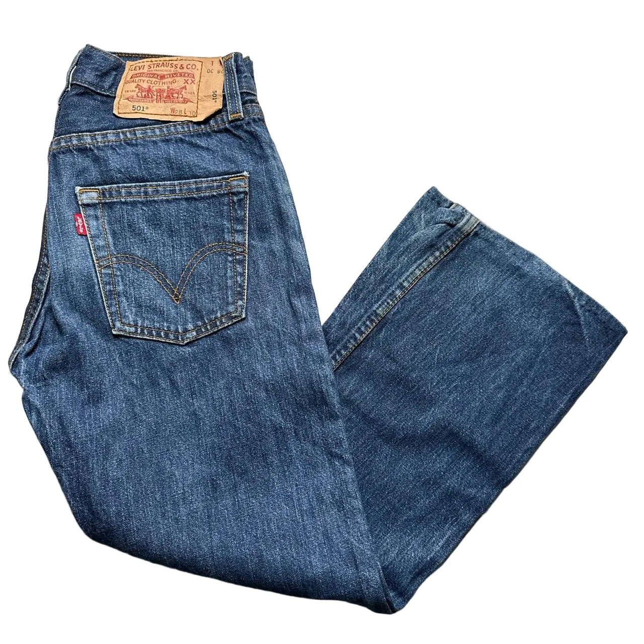 Levis 501 Navy Jeans (28W)