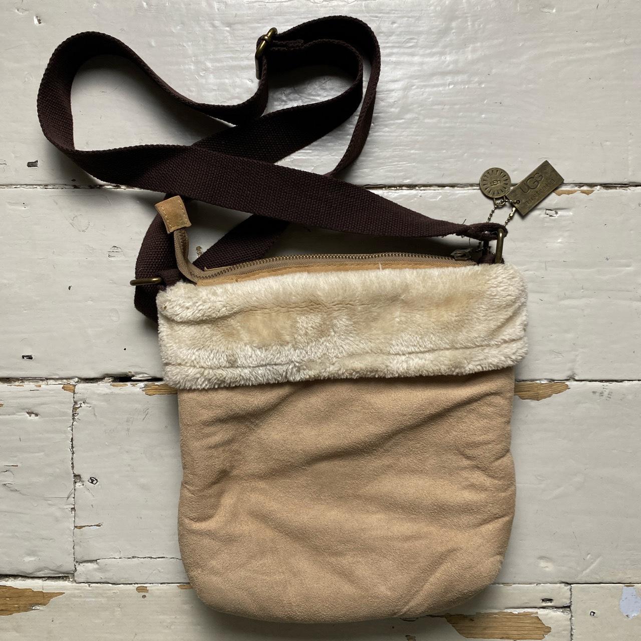 UGG Fur Trim Pouch Messenger Bag