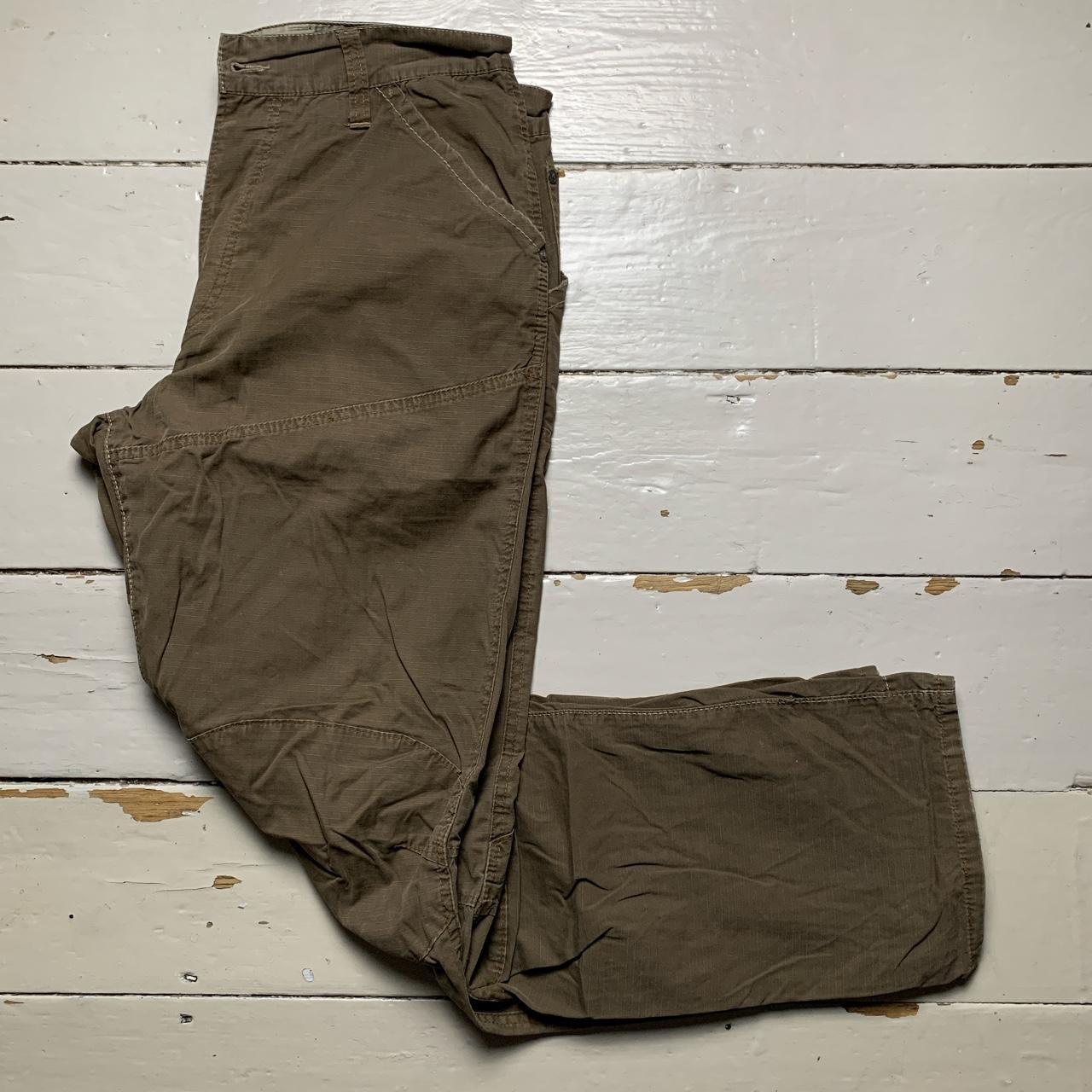 G Star Vintage Brown 96 Elwood Baggy Cargo Army Parachute Combat Trousers