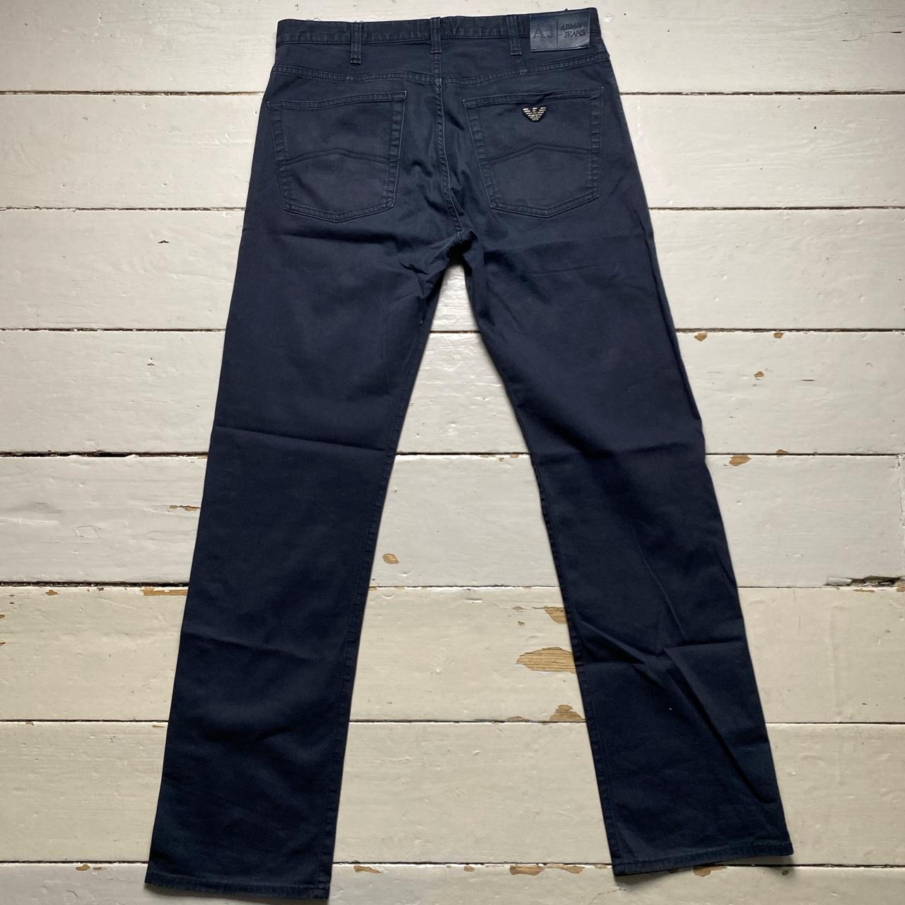 Armani Navy Slim Straight Jean Trousers