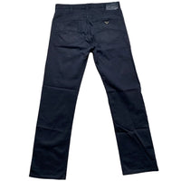 Armani Navy Slim Straight Jean Trousers (32W)