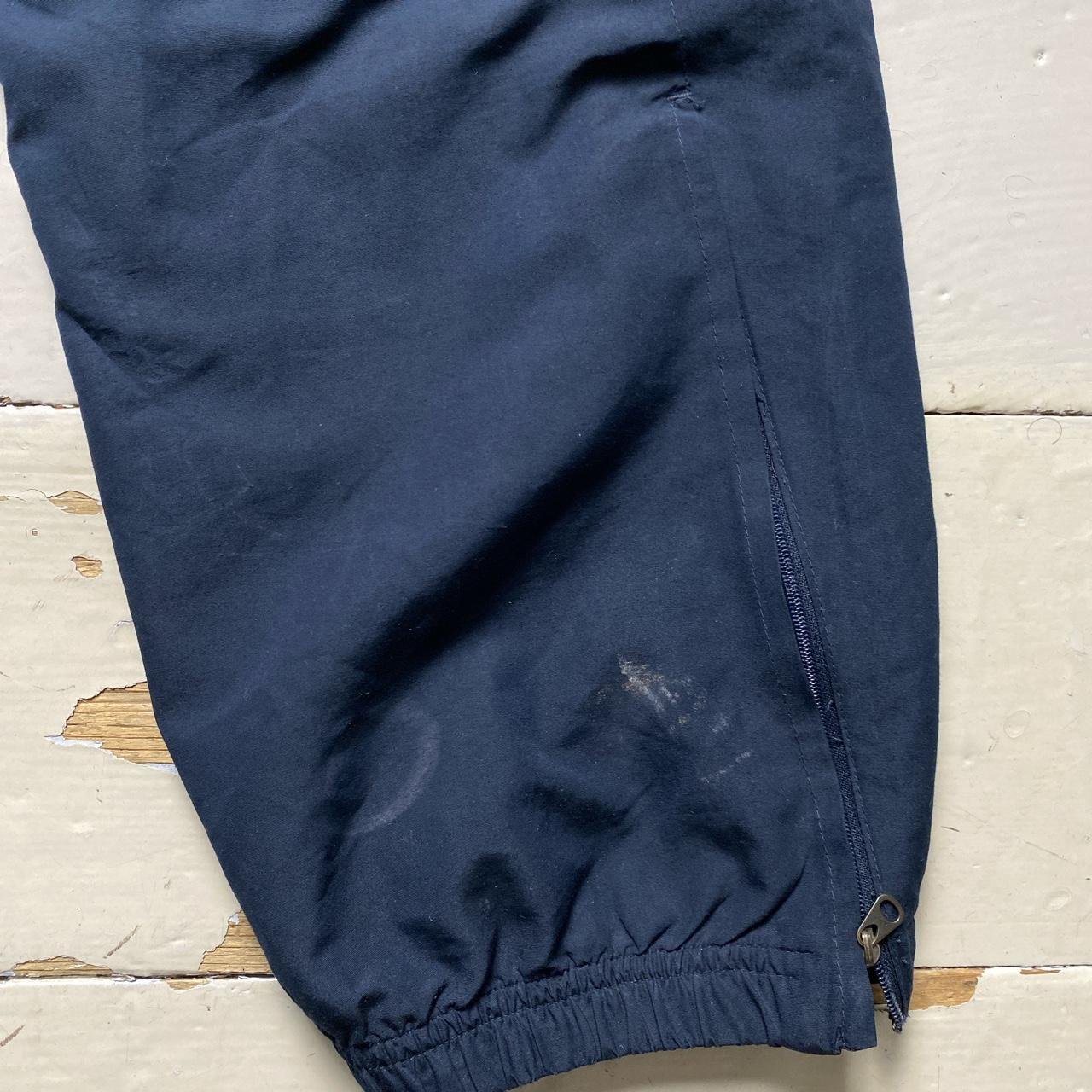 Nike Football Arsenal Vintage y2k Navy and Yellow Swoosh Shell Trackpant Bottoms