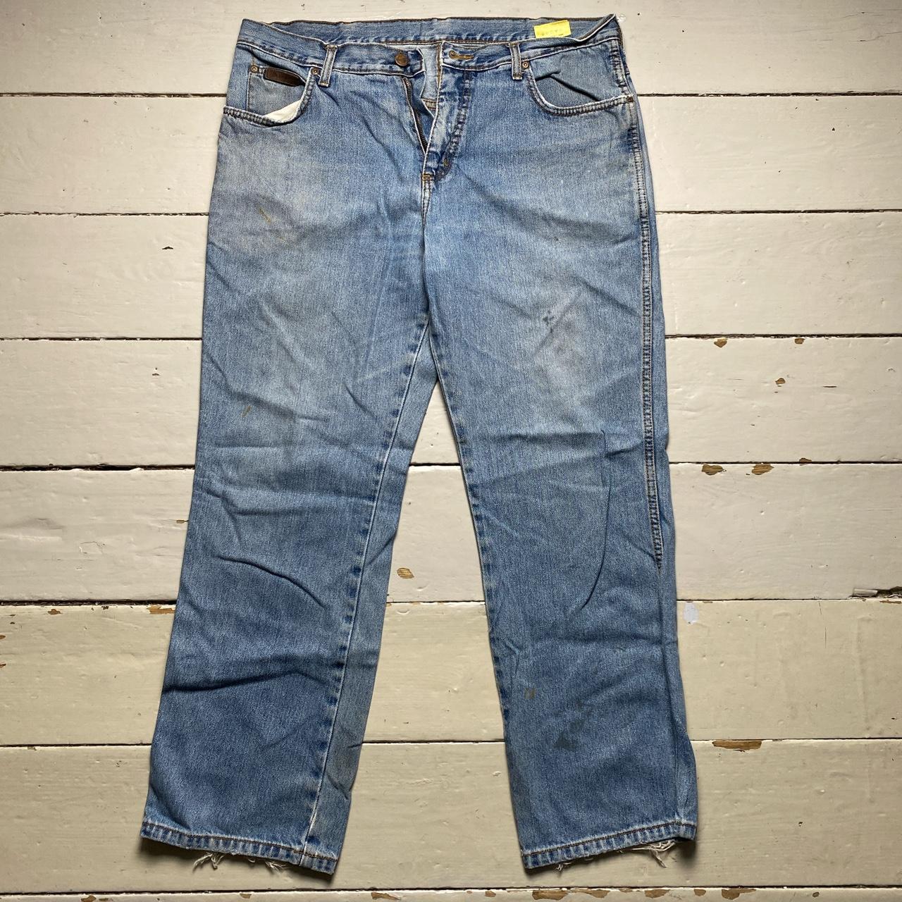 Wrangler Distressed Light Blue Jeans