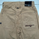 Clench Jeans Vintage Baggy Soft Felt Cream and Brown