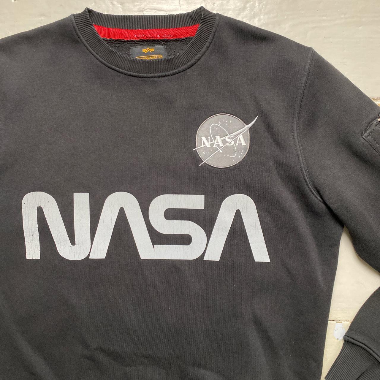 NASA Alpha Industries Black Reflective Jumper