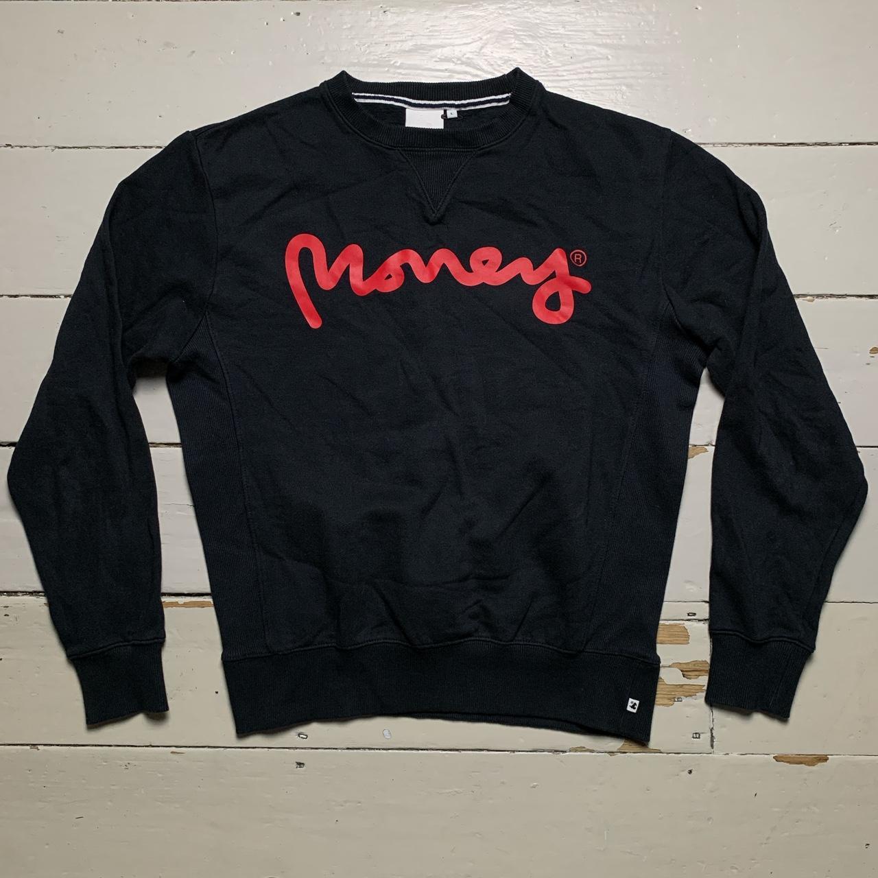 Money Clothing Jumper Black and Red Monkey Logo