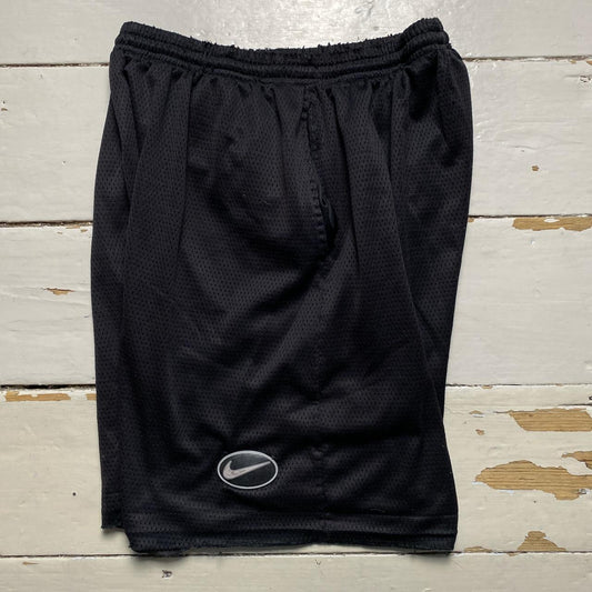 Nike Vintage 90’s Mesh Black Swoosh Shorts