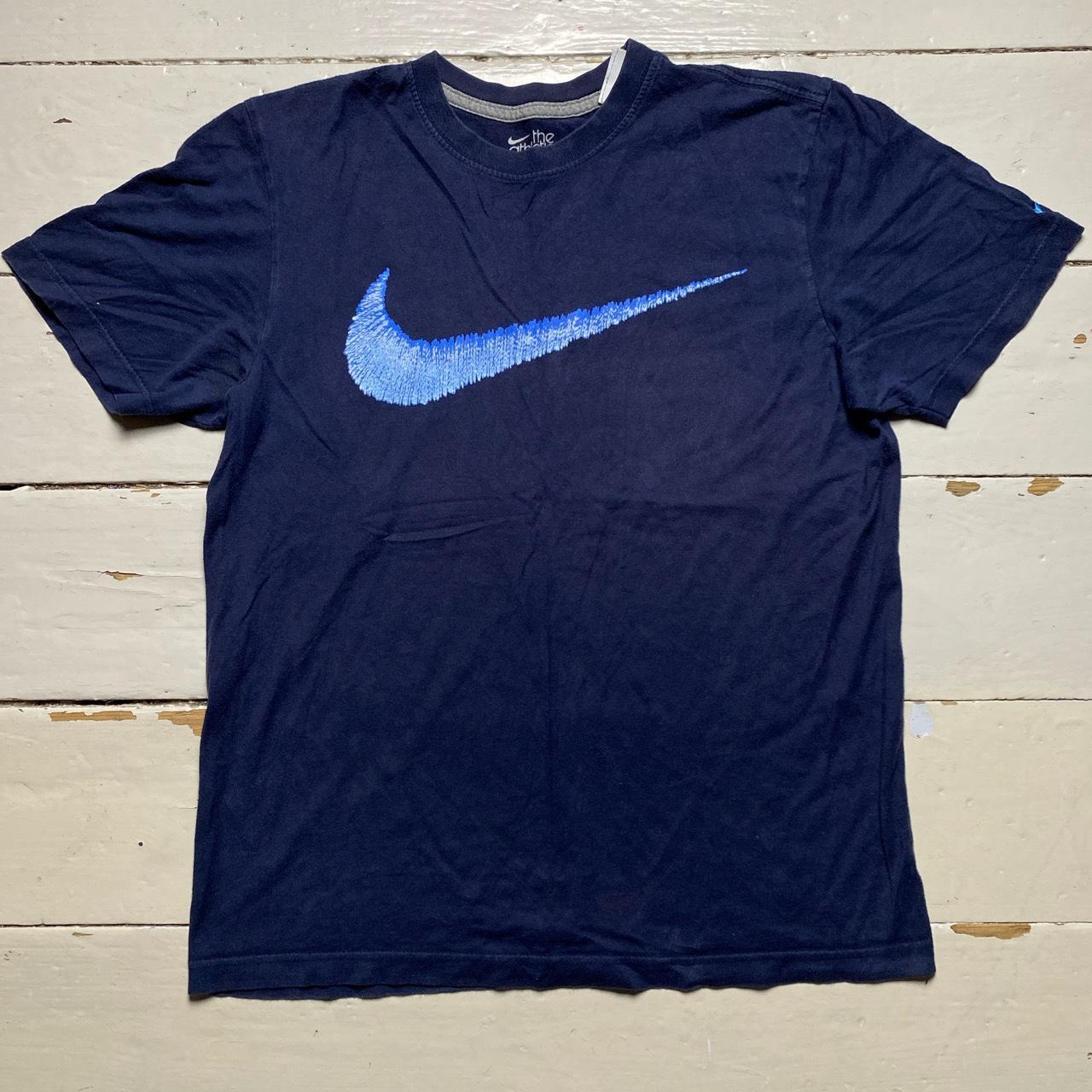 Nike Big Swoosh T Shirt Navy