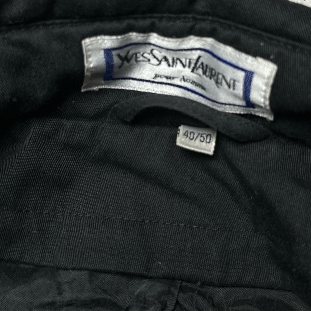 YSL Yves Saint Lauren Vintage 90’s Trench Coat Black (XL)