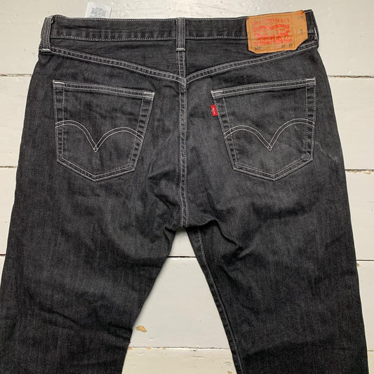 Levis 501 Baggy Grey and White Contrast Stitch Jeans