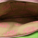 Juicy Couture Vintage Velour Shop Handbag Green and Pink