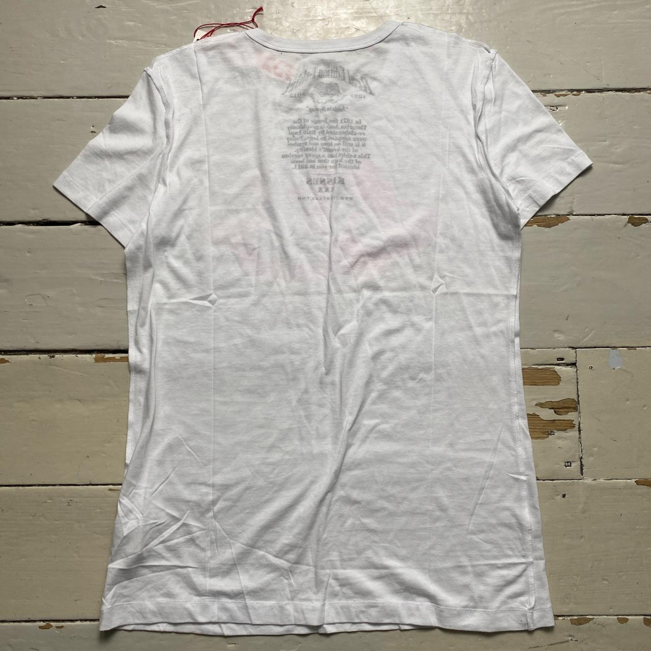 Fiorucci Angels White and Pink Short Sleeve T Shirt