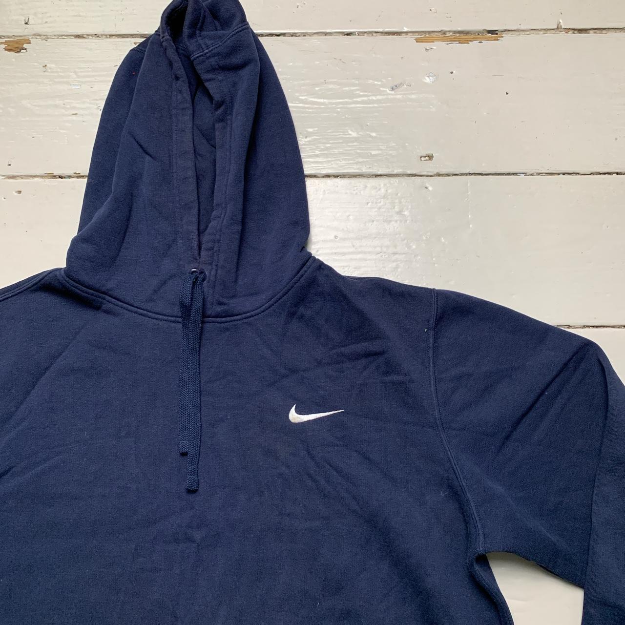 Nike Swoosh Navy and White Hoodie