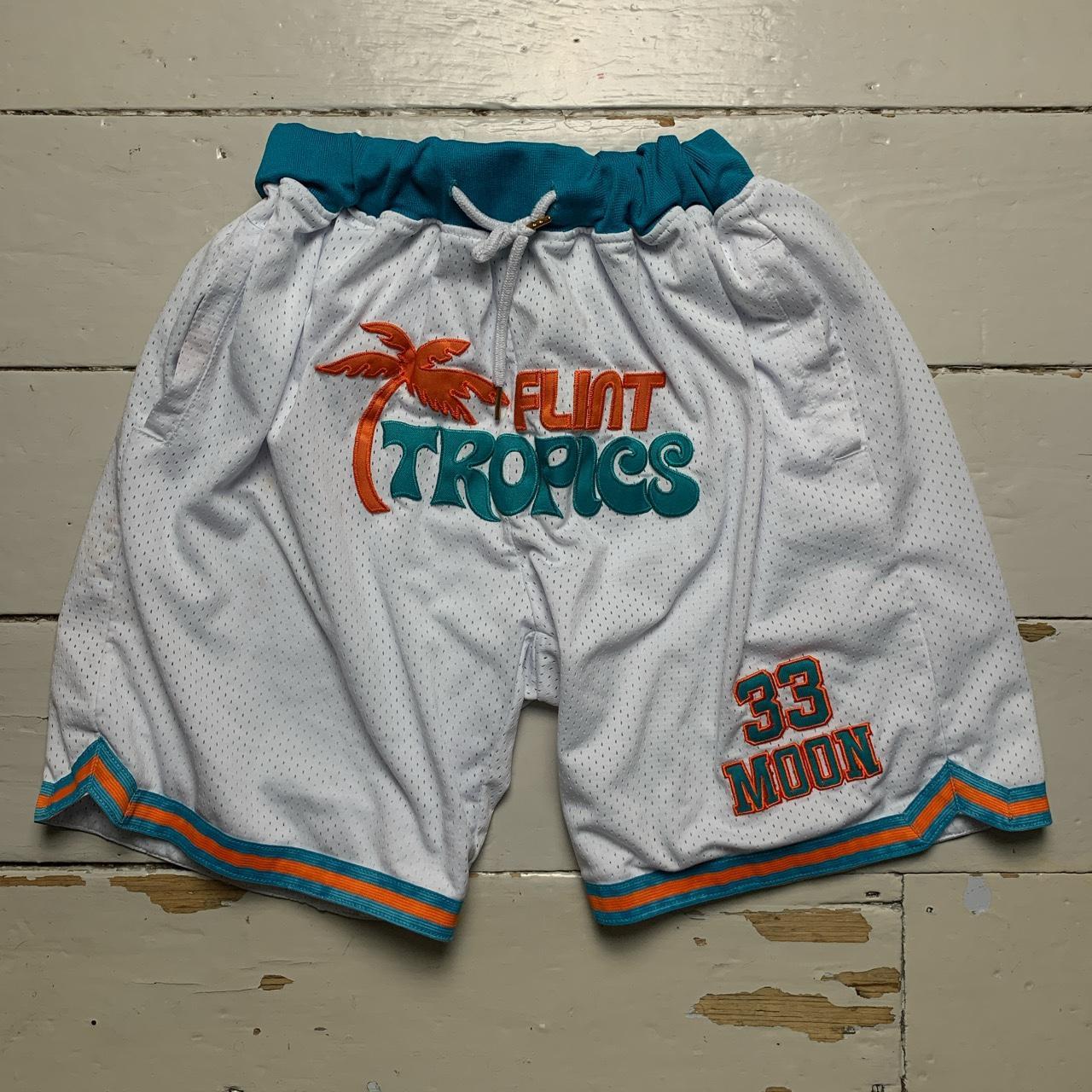 Flint Tropics Jackie Moon Semi Pro Movie Shorts White