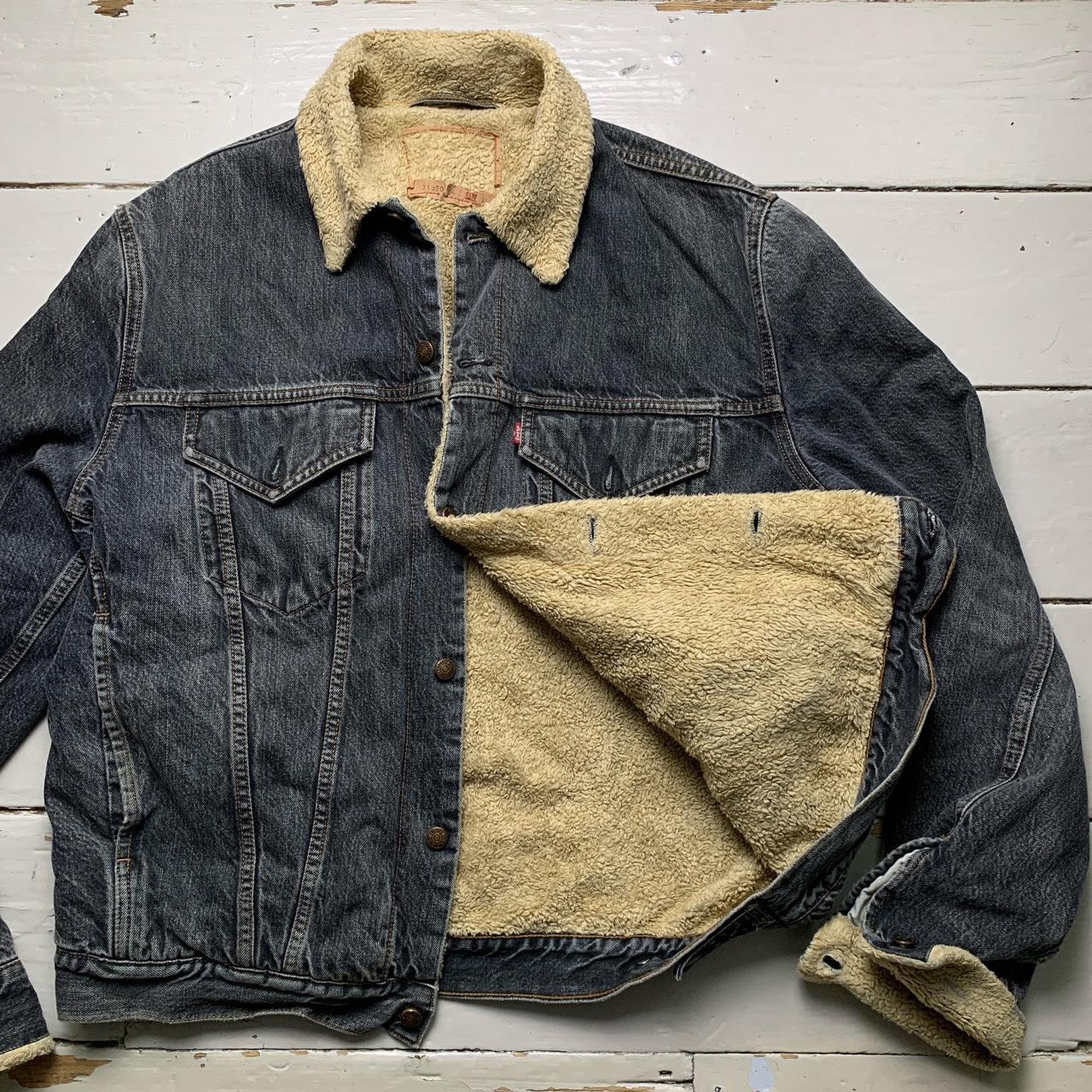 Levis 71550-04 Vintage Grey Sherpa Denim Jacket