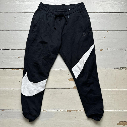 Nike Big Swoosh Black and White Joggers