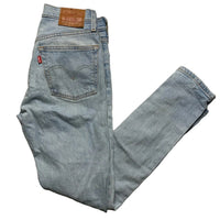 Levis 501 S Slim Skinny Light Blue Jeans (24W)