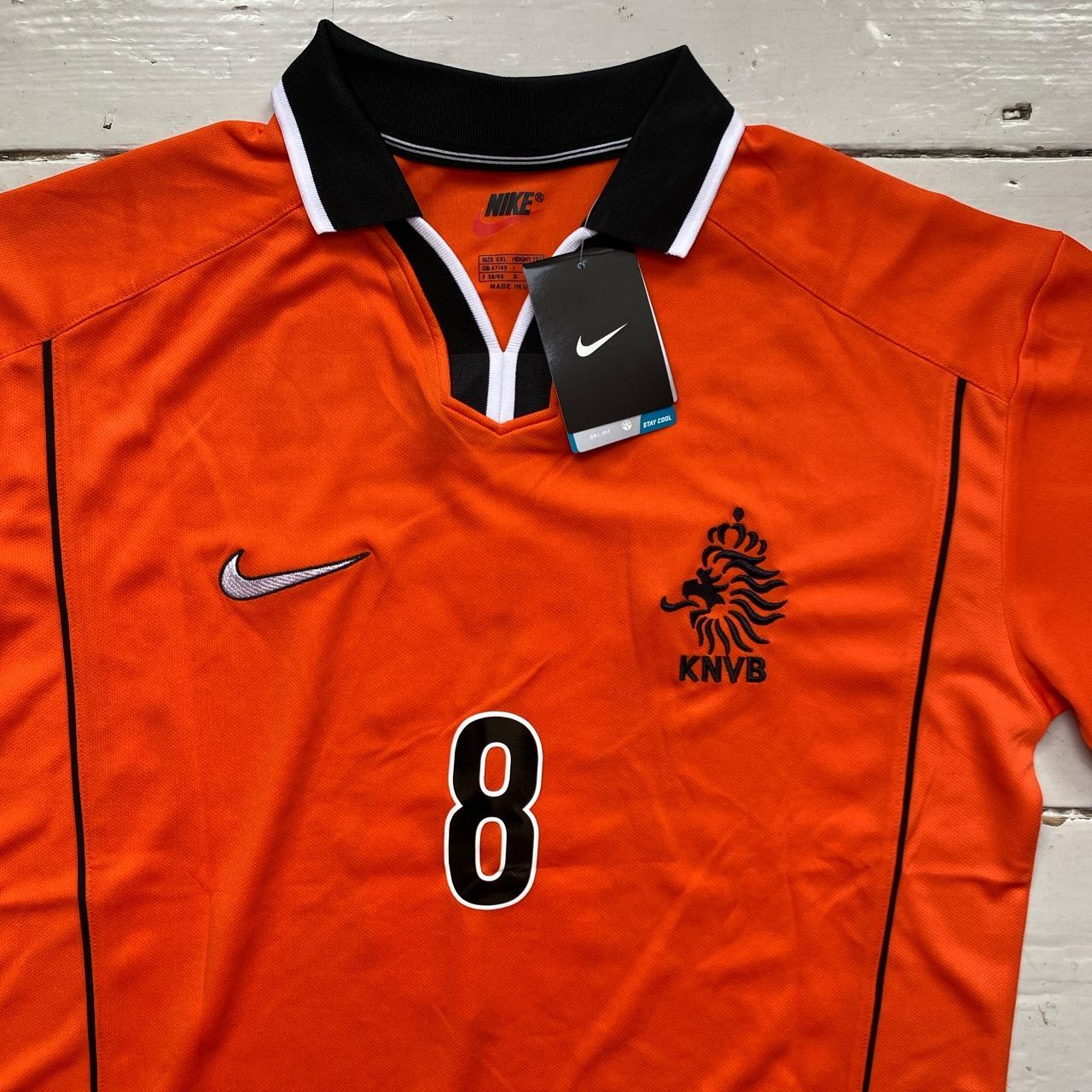 Netherlands Holland Orange Dennis Bergkamp Vintage 1998 Nike Football Jersey