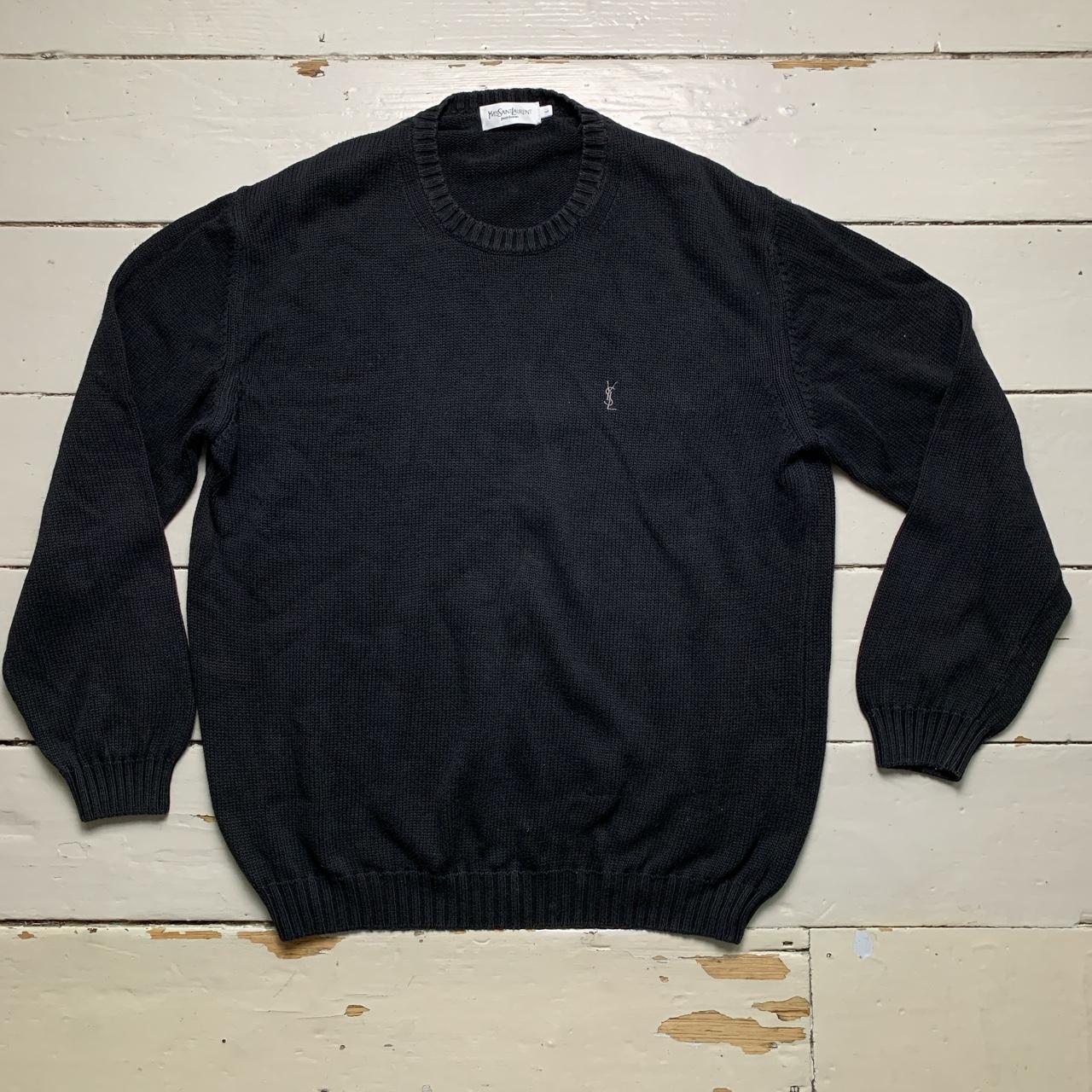 YSL Yves Saint Laurent Vintage Black Jumper