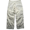 Maharishi Vintage Light Sand Beige Khaki Sequin Embroidered Combat Parachute Baggy Trousers (XS)