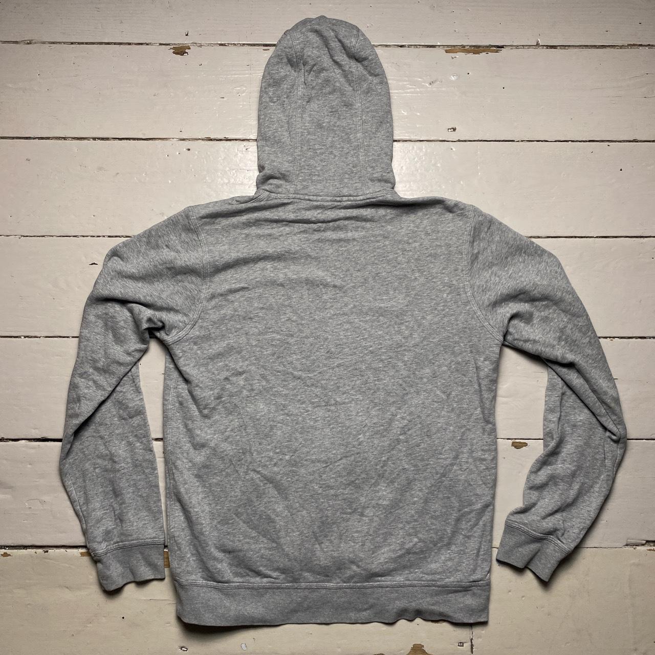 Nike Club Spellout Grey and Blue Hoodie