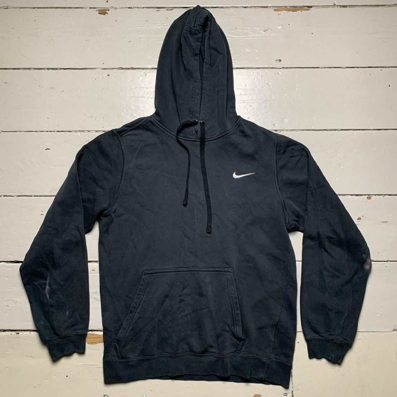 Nike Swoosh Black and White Hoodie