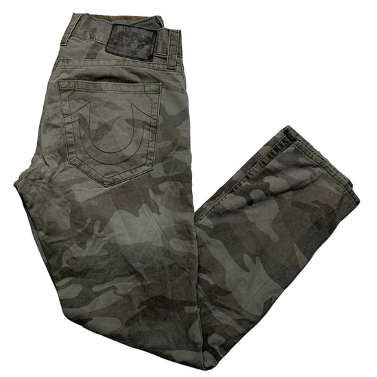 True Religion Geno Vintage Camouflage Stitch Jeans
