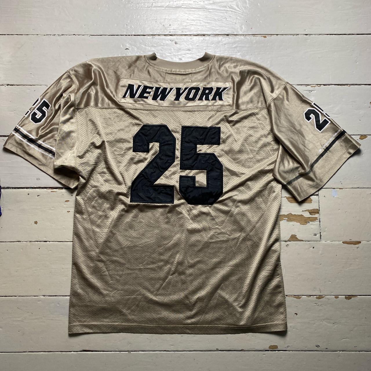 Clench Sports New York Vintage Gold Football Jersey