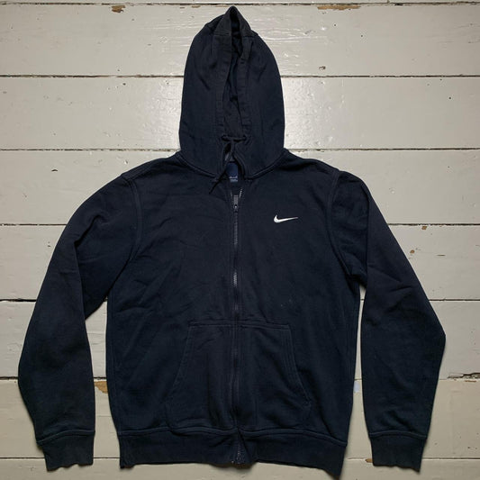 Nike Swoosh Navy and White Hoodie