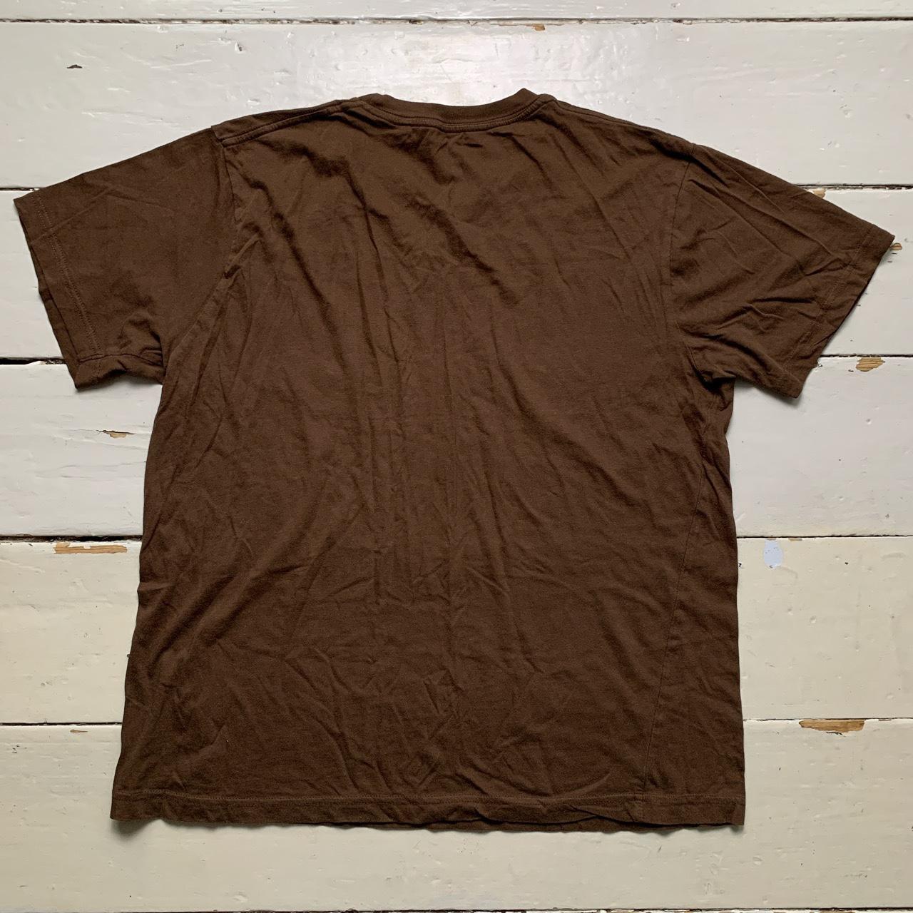 Guess Brown Japanese Vintage T Shirt