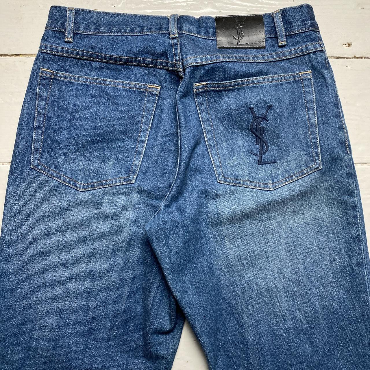 YSL Vintage Yves Saint Laurent Navy Baggy Jeans