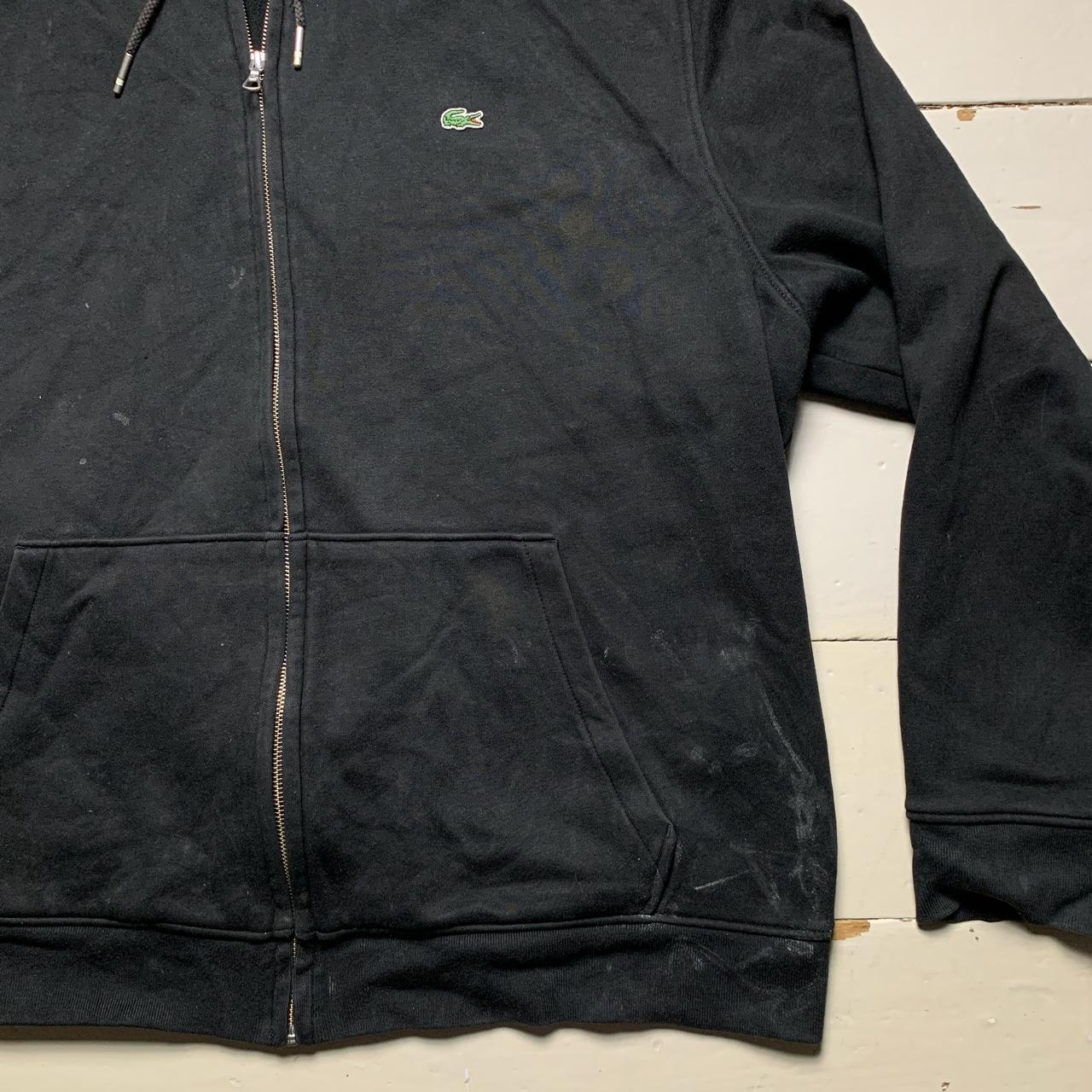 Lacoste Black Heavy Croc Hoodie