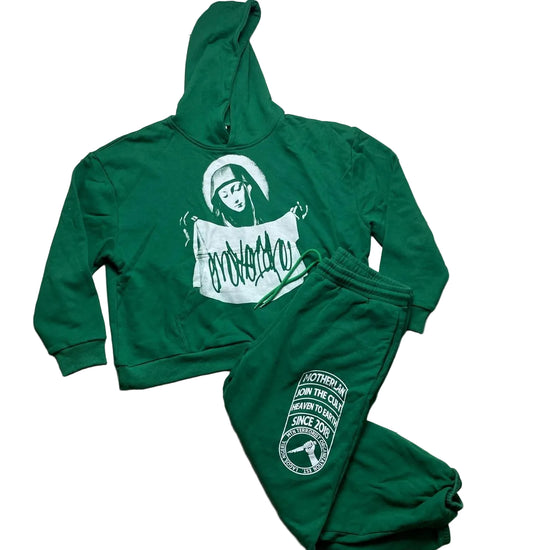 Motherlan Green and White St Veronica Full Tracksuit (L)