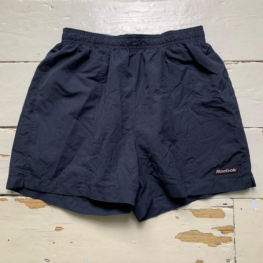 Reebok Navy Vintage Shell Track Pant Shorts