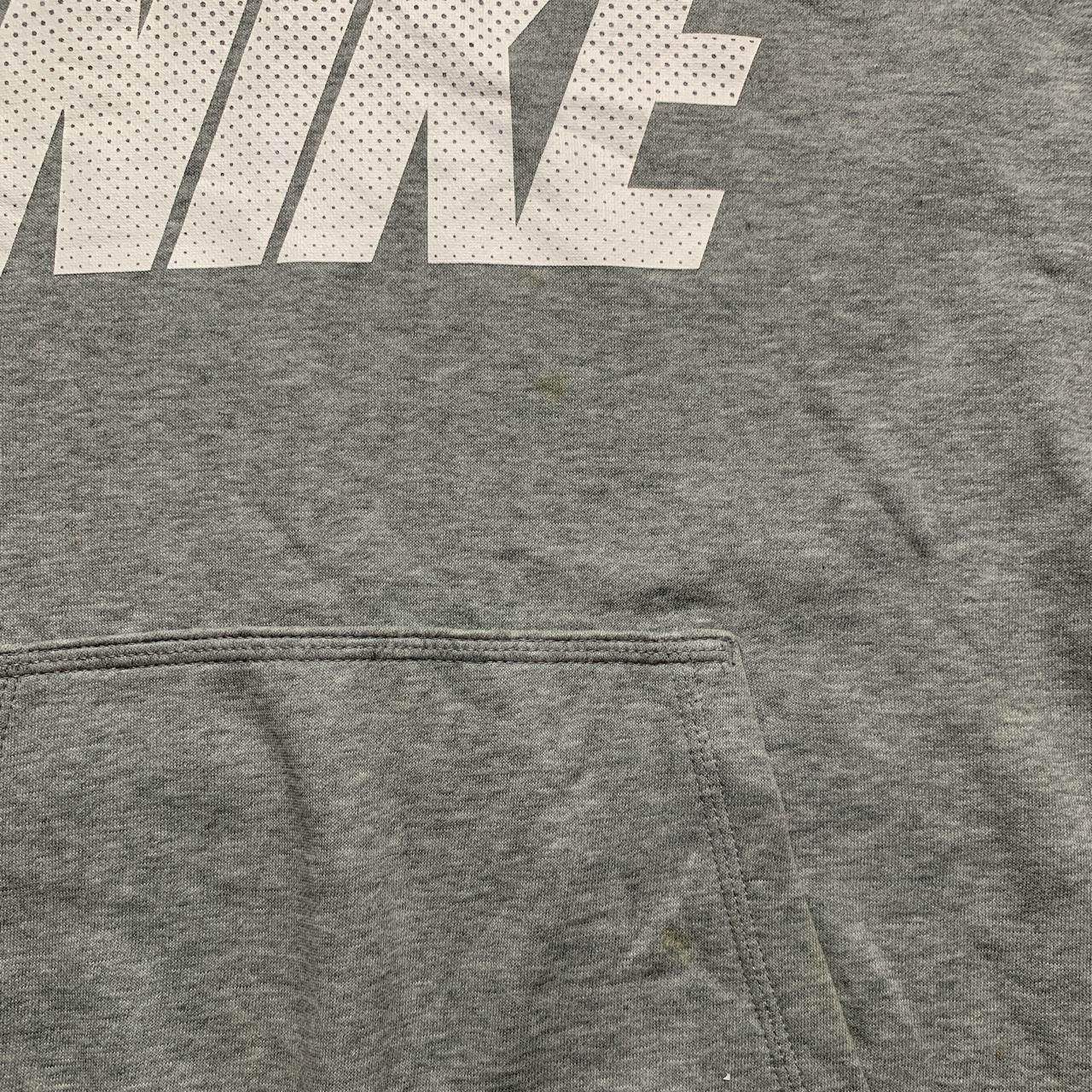 Nike Club Spellout Grey and White Hoodie