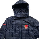 Arsenal Vintage Navy and Red Puffer Jacket (S)