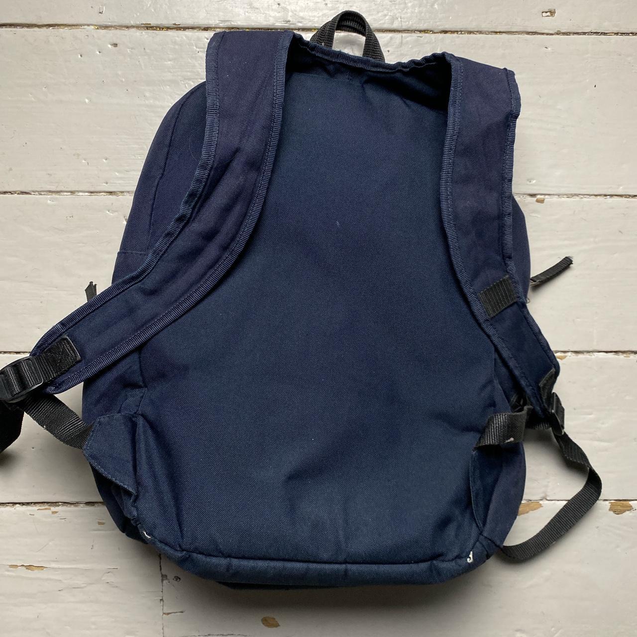Adidas Blue and White Vintage Rucksack Bag Backpack