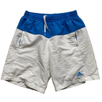 Adidas Vintage Shell Track Pant Shorts Blue and White (M)
