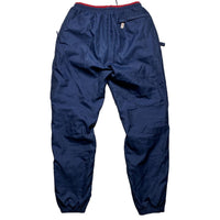 Reebok Vintage Navy and Red Shell Baggy Track Pant Bottoms (S)