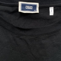 Kith Black and Felt Neon Yellow Long Sleeve Light Jumper (XL)