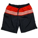 Adidas Grey Orange and White Shell Track Pant Shorts (L)