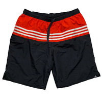 Adidas Grey Orange and White Shell Track Pant Shorts (L)