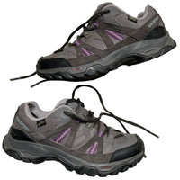Salomon Goretex Grey and Purple Trainers (UK7)