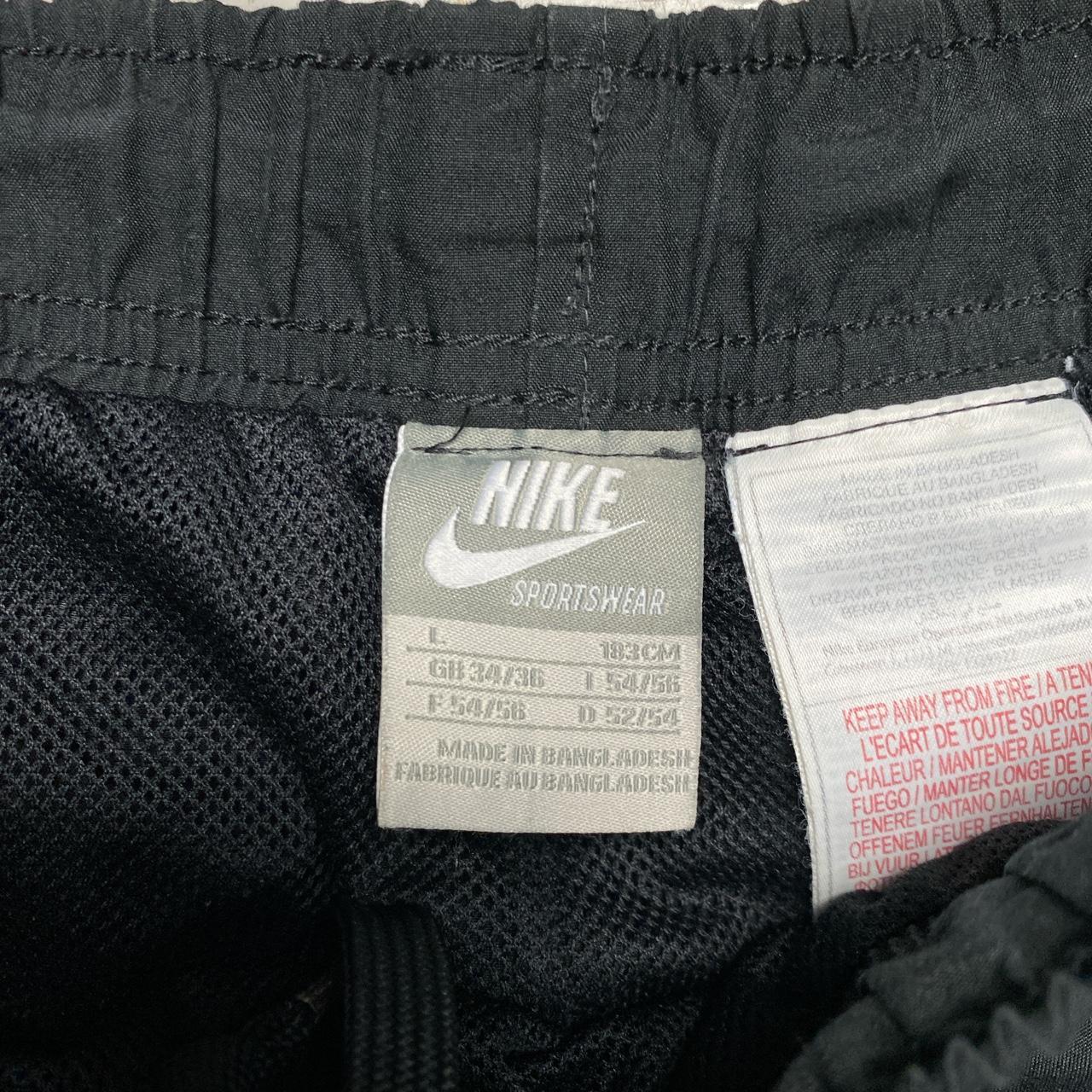 Nike Shell Trackpant Baggy Tracksuit Bottoms Black and Gold