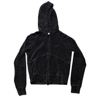 Nike Velour Black Hoodie (XS)