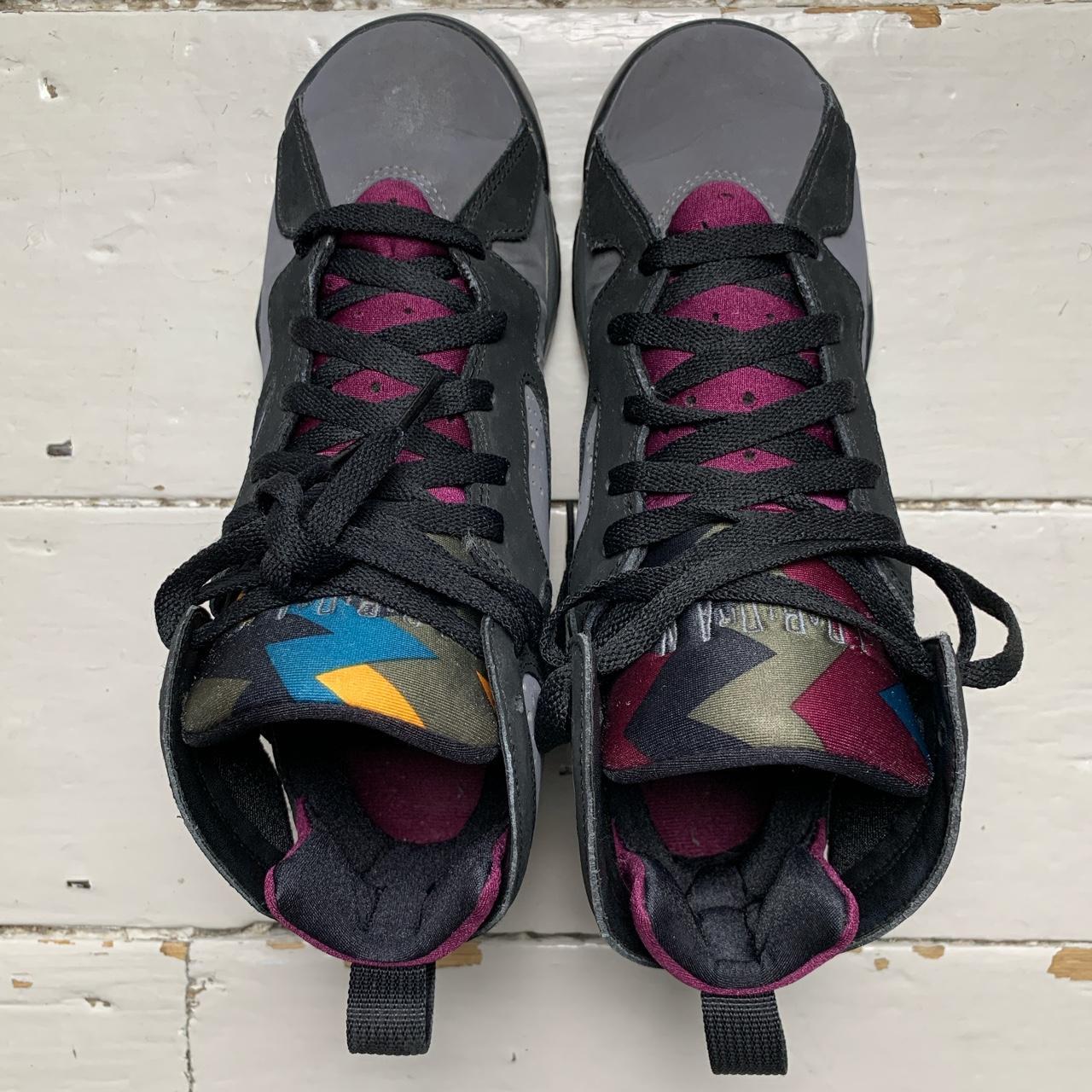 Jordan 7 Bordeaux Grey Black and Purple